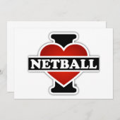 I Love Netball (Front/Back)