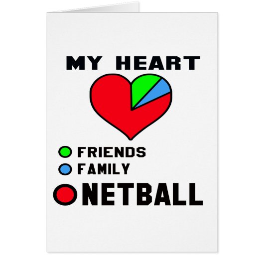 I love Netball. Cards (Front)