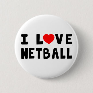 I Love Netball Pinback Button