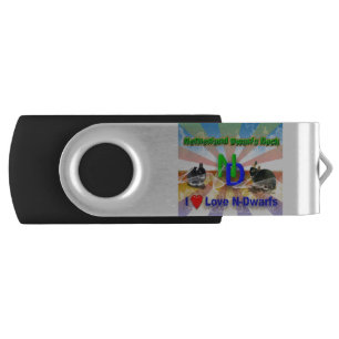 I love Netherland Dwarf Bunnies Flash Drive