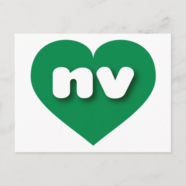 I love Nevada - nv green heart Postcard (Front)
