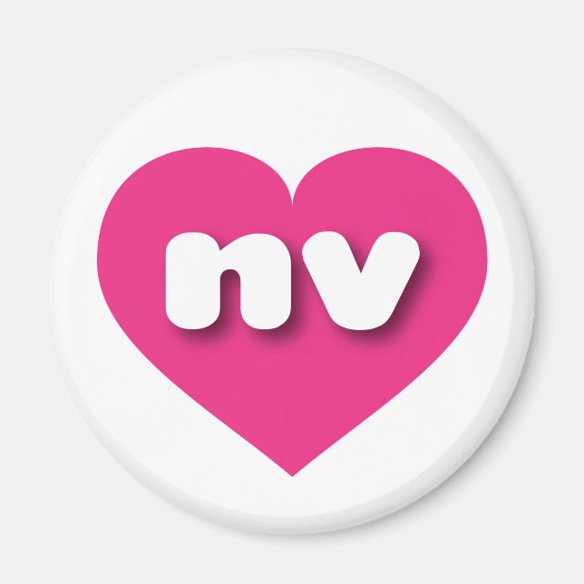 I love Nevada - nv hot pink heart Magnet (Front)