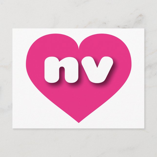 I love Nevada - nv hot pink heart Postcard (Front)