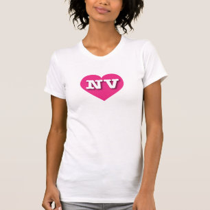 I love Nevada - NV hot pink heart T-Shirt