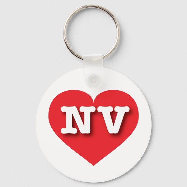 I love Nevada - NV red heart Keychain (Front)