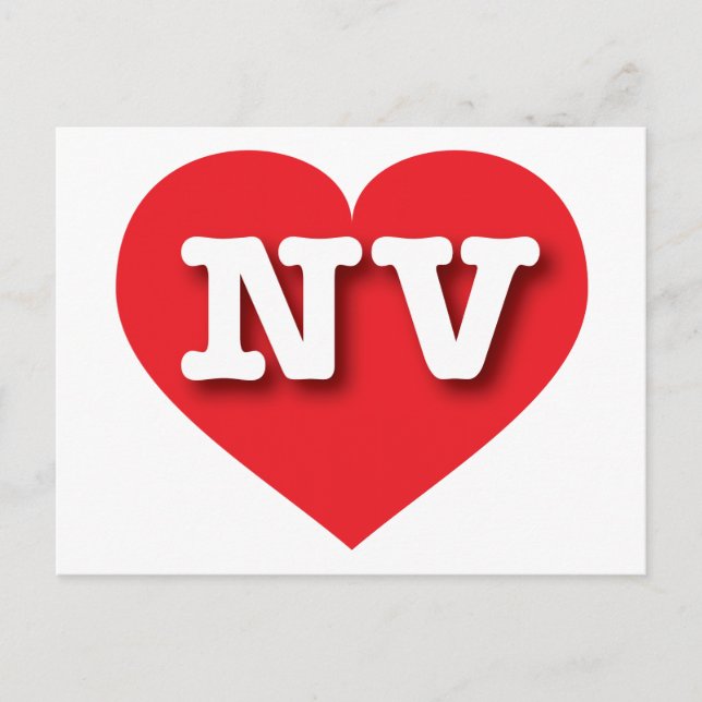 I love Nevada - NV red heart Postcard (Front)