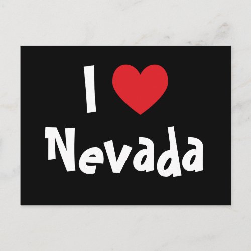 I Love Nevada Postcard