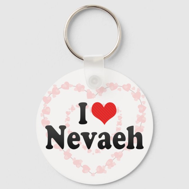 I Love Nevaeh Keychain (Front)