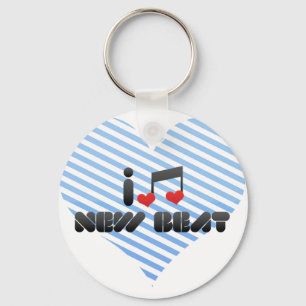 I Love New Beat Keychain