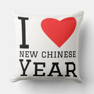 I love new Chinese year Throw Pillow
