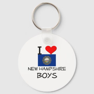 I Love New Hampshire Boys Keychain