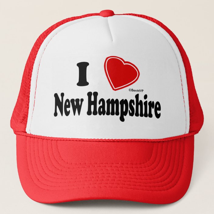 I Love New Hampshire Hat