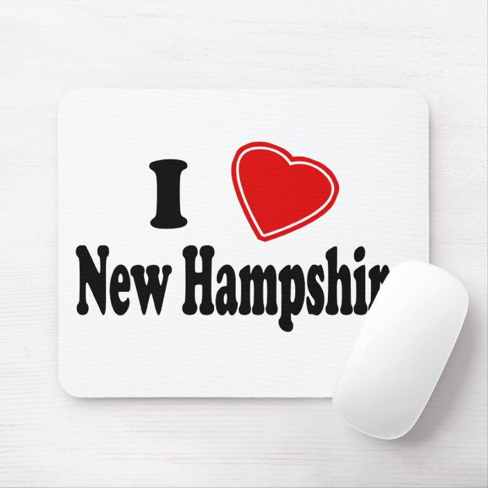 I Love New Hampshire Mouse Pad