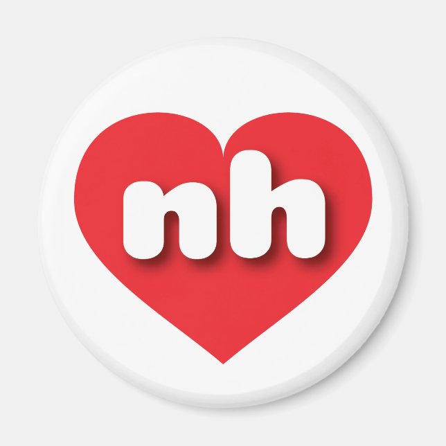 I love New Hampshire - nh red heart Magnet (Front)