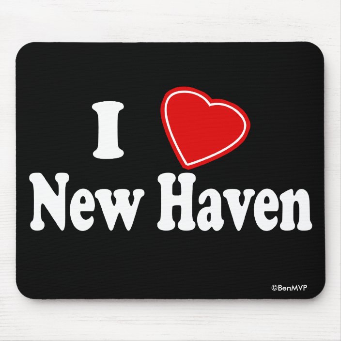 I Love New Haven Mouse Pad