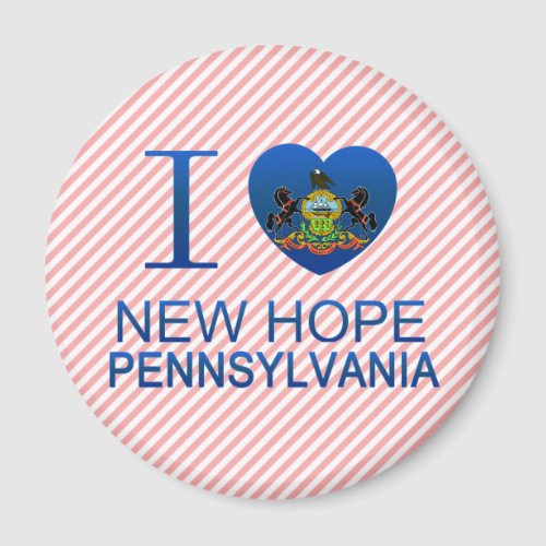 I Love New Hope PA Magnet