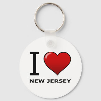 I LOVE NEW JERSEY KEYCHAIN