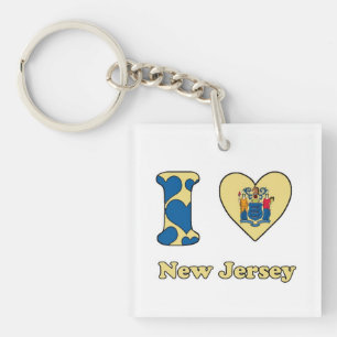 I love New Jersey Keychain