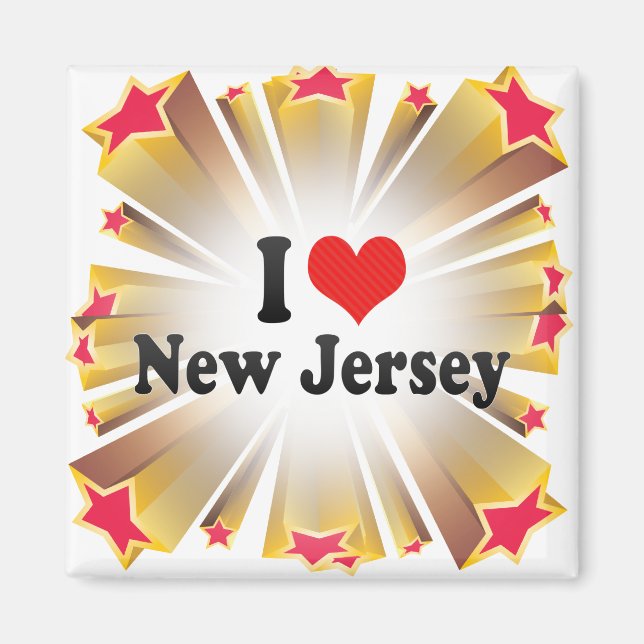 I Love  New Jersey Magnet (Front)