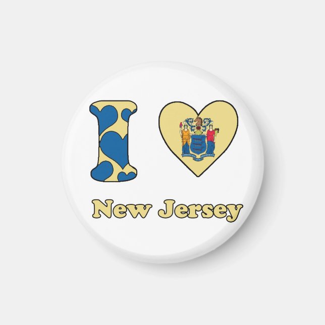I love New Jersey Magnet (Front)