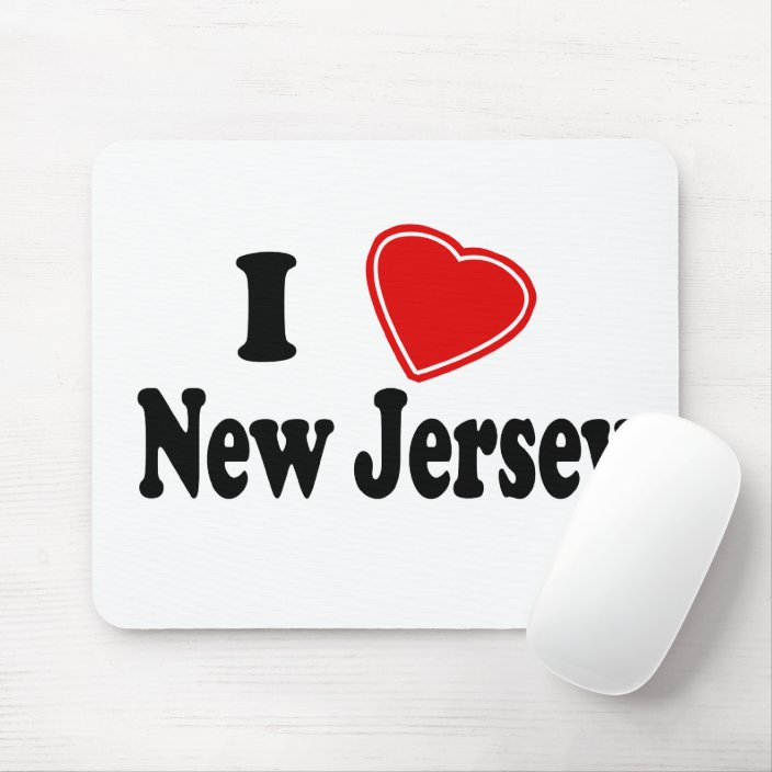 I Love New Jersey Mouse Pad
