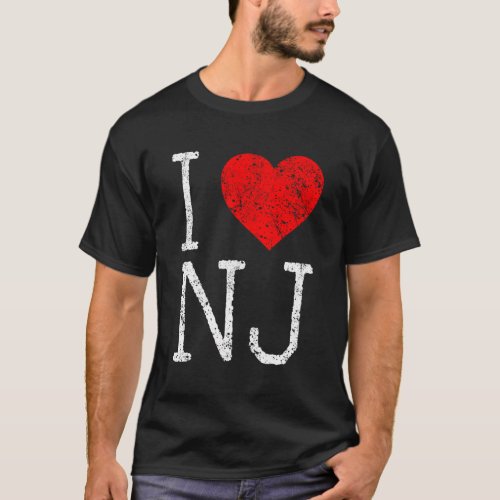 I Love New Jersey Nj Hometown Garden State T_Shirt
