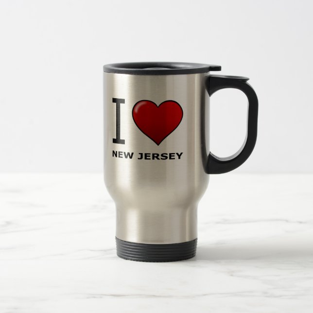 I LOVE NEW JERSEY TRAVEL MUG (Right)