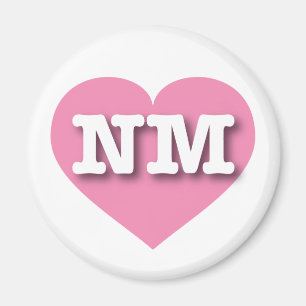 I love New Mexico - NM pink heart Magnet