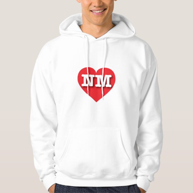 I love New Mexico - NM red heart Hoodie (Front)