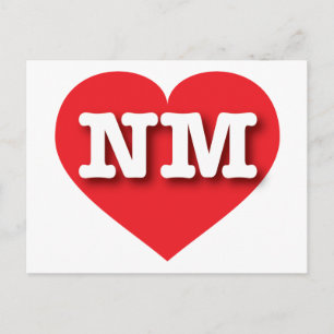 I love New Mexico - NM red heart Postcard