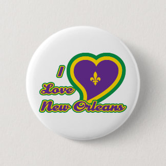I Love New Orleans Button