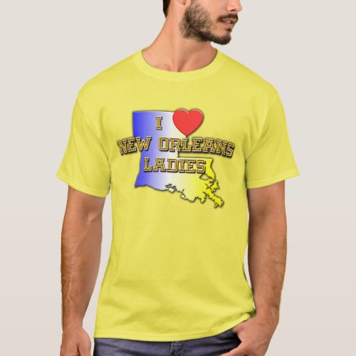 I Love New Orleans Ladies T_Shirt