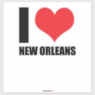 I love New Orleans Sticker
