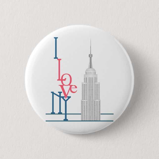 I Love New York Button (Front)