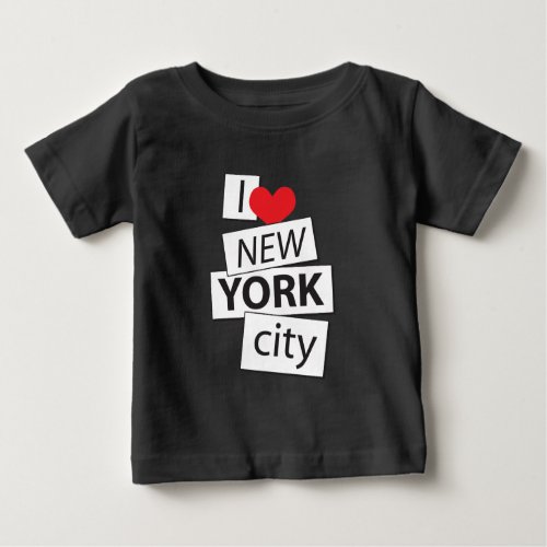 I Love New York City Baby T_Shirt
