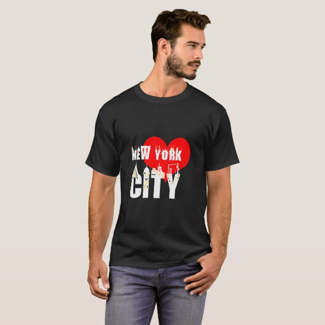 I Love New York City beautiful T-Shirt (Front Full)