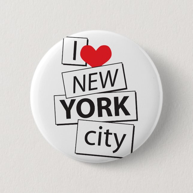 I Love New York City Button (Front)