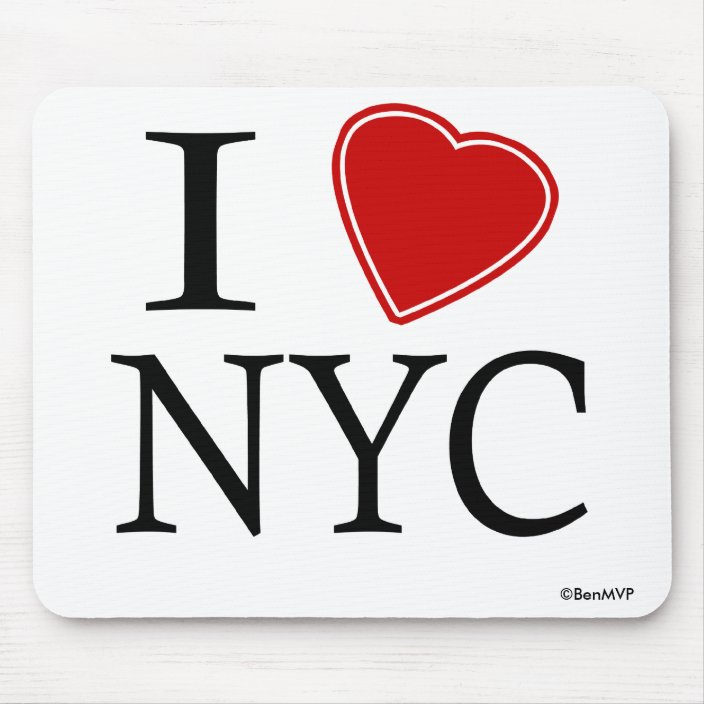 I Love New York City Mouse Pad