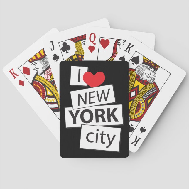 I Love New York City Poker Cards (Back)