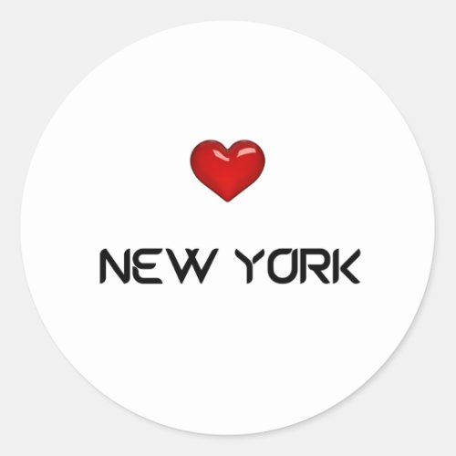 I love new York  Classic Round Sticker