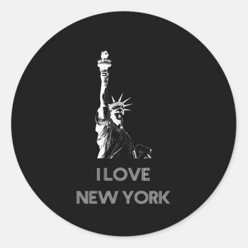 I Love New York Classic Round Sticker