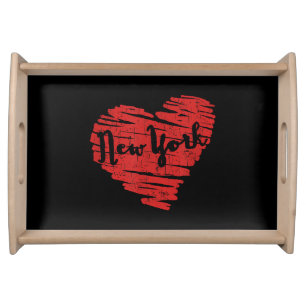 I Love New York Heart NY Serving Tray