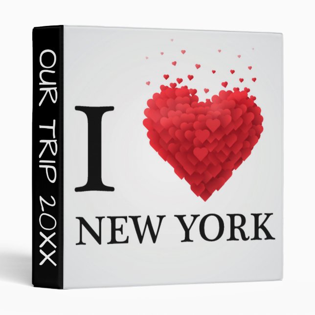 I Love New York Hearts Binder (Front/Spine)