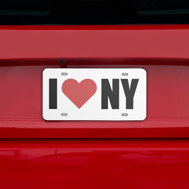 I Love New York License Plate (I Love New York License Plate)