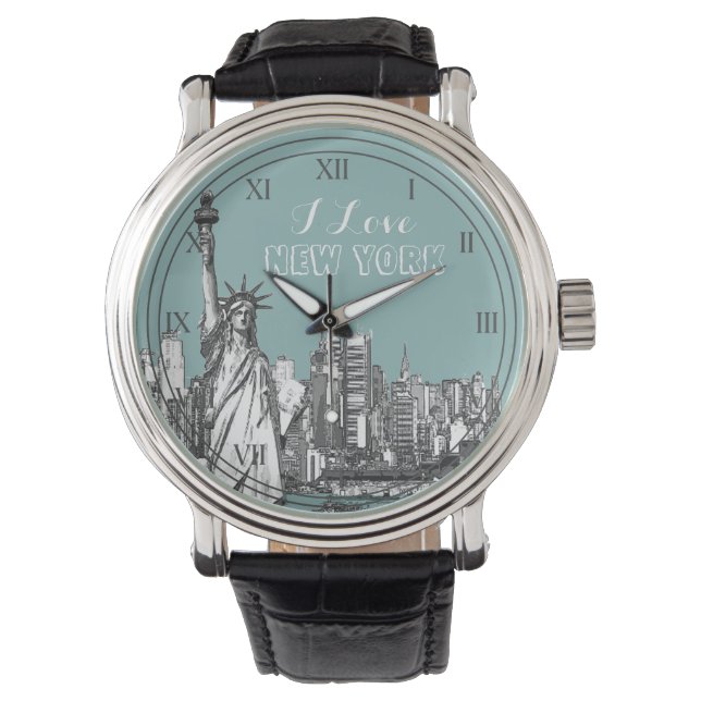 I Love New York Modern Travel Watch (Front)