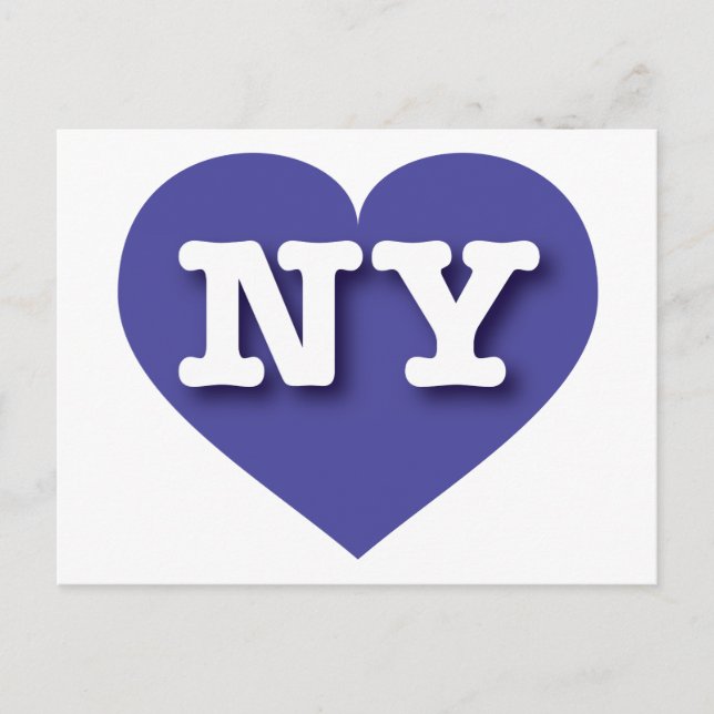 I love New York - NY blue heart Postcard (Front)