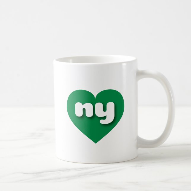 I love New York - ny green heart Coffee Mug (Right)