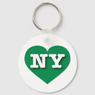 I love New York - NY green heart Keychain