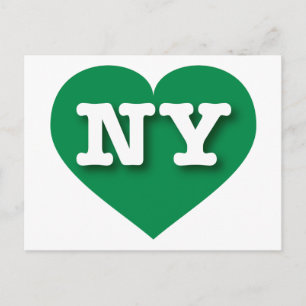 I love New York - NY green heart Postcard