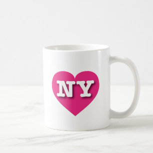 I love New York - NY hot pink heart Coffee Mug